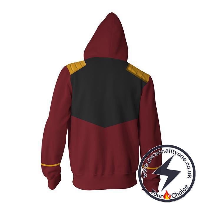 Mobile Suit Gundam Hoodies - Char Aznable Zip Up Hoodie Jacket